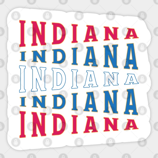 TEXT ART USA INDIANA Sticker by LAVA-ROMA-NOVA